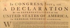 Washington's Original Copy of the Declaration of Independence - Click for large size (202KB !!!)