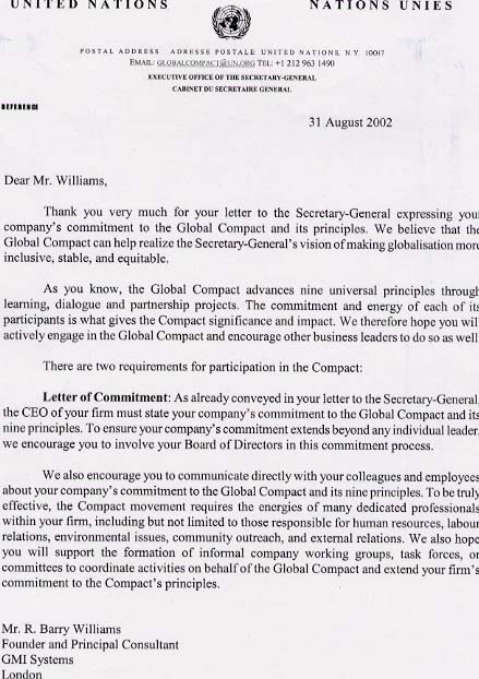 UN Letter